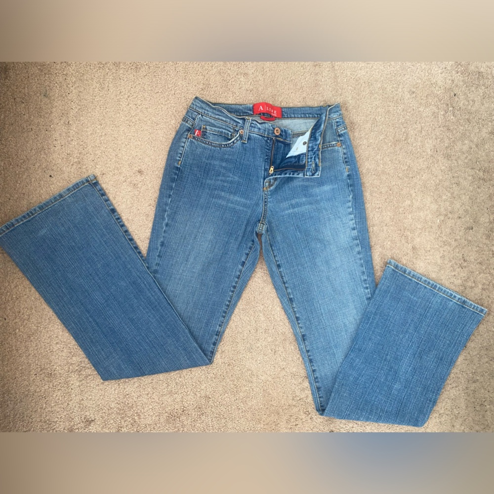 Mid Rise Bootcut Blue Denim Jean